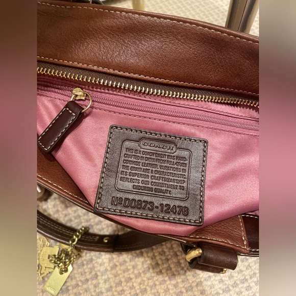 COACH Hampton Leather Carryall (Brown) - Picture 12 of 13